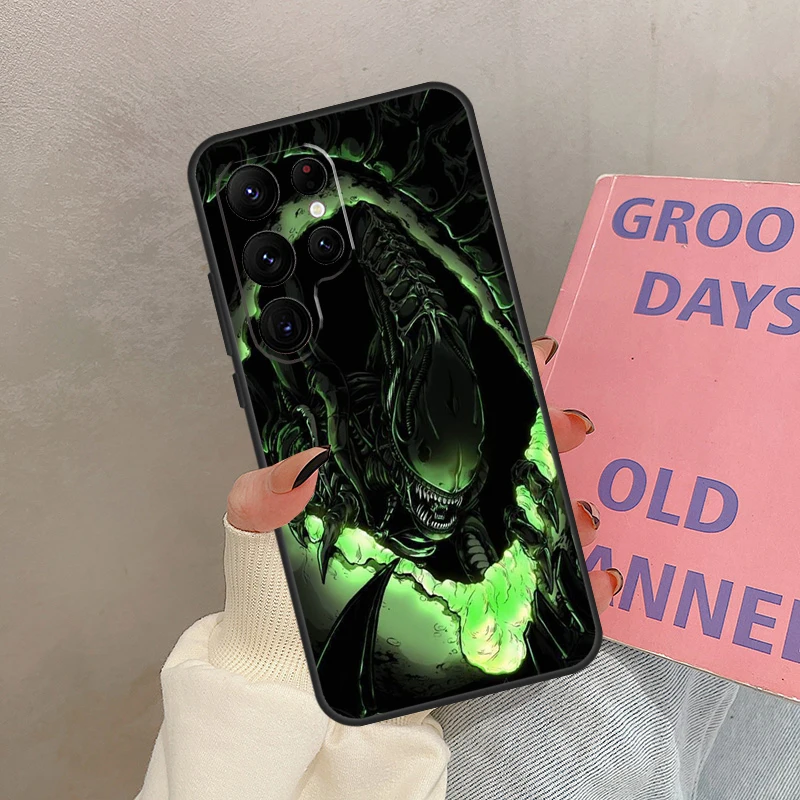 Etui na telefon Samsung Galaxy S24 Ultra S20 S21 S22 S23 S25 Ultra S9 S10 Plus S25 FE z motywem kosmicznego horroru, obudowa, coque