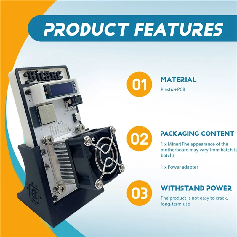 BM1370 رقاقة Bitaxe Gamma 601 1.2TH/S 18W BTC Solo Miner من Antminer S21 Pro Stand Crypto Asic Miner مع US PLUG-ABIU