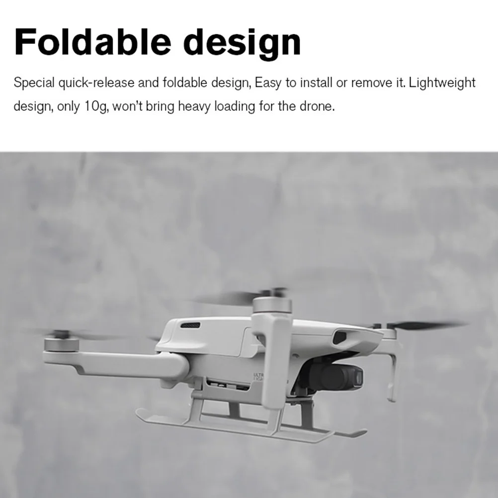 

Foldable Extended Gear For Mini 2 Quadcopter Drone Accessories 10G 15Mm Heightened Replacement Leg Gear Extensions