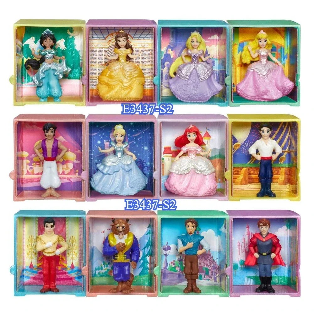 Disney Princess Snow White Aurora Cinderella Frozen Elsa Blind Box Action Figure Table Decoration Model Toy Girls Birthday Gifts