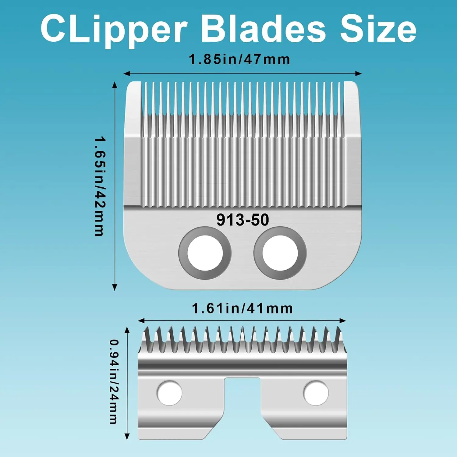 شفرة متوسطة بديلة 91350 قابلة للتعديل متوافقة مع Oster Fast Feed 076023 وCaloper Pro Clippers 076830 رأس الملحقات