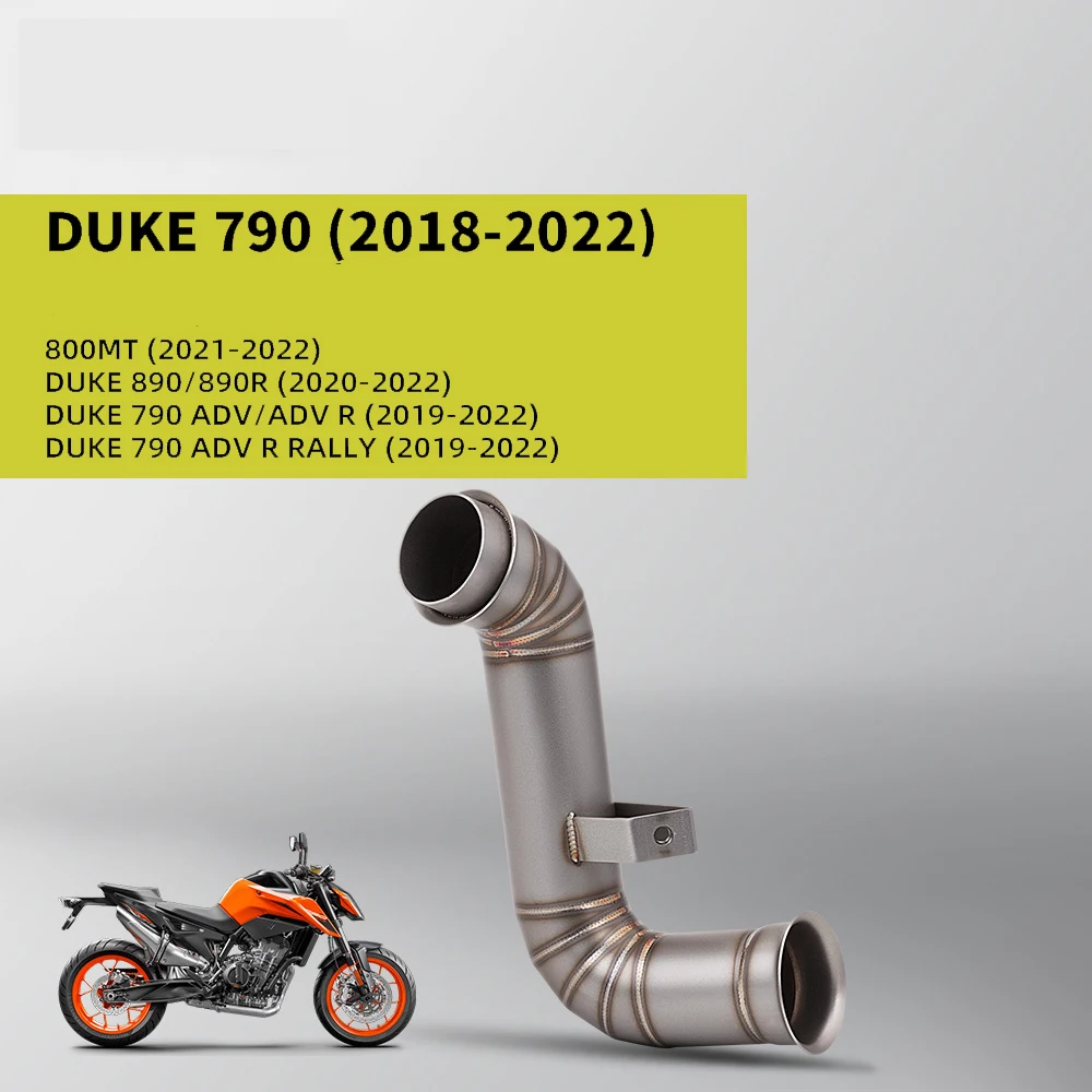 

Motorcycle Muffler motorcycle Central Exhaust Connection Escape Pipe For DUKE 790 890 Adventure R Rally 790 890