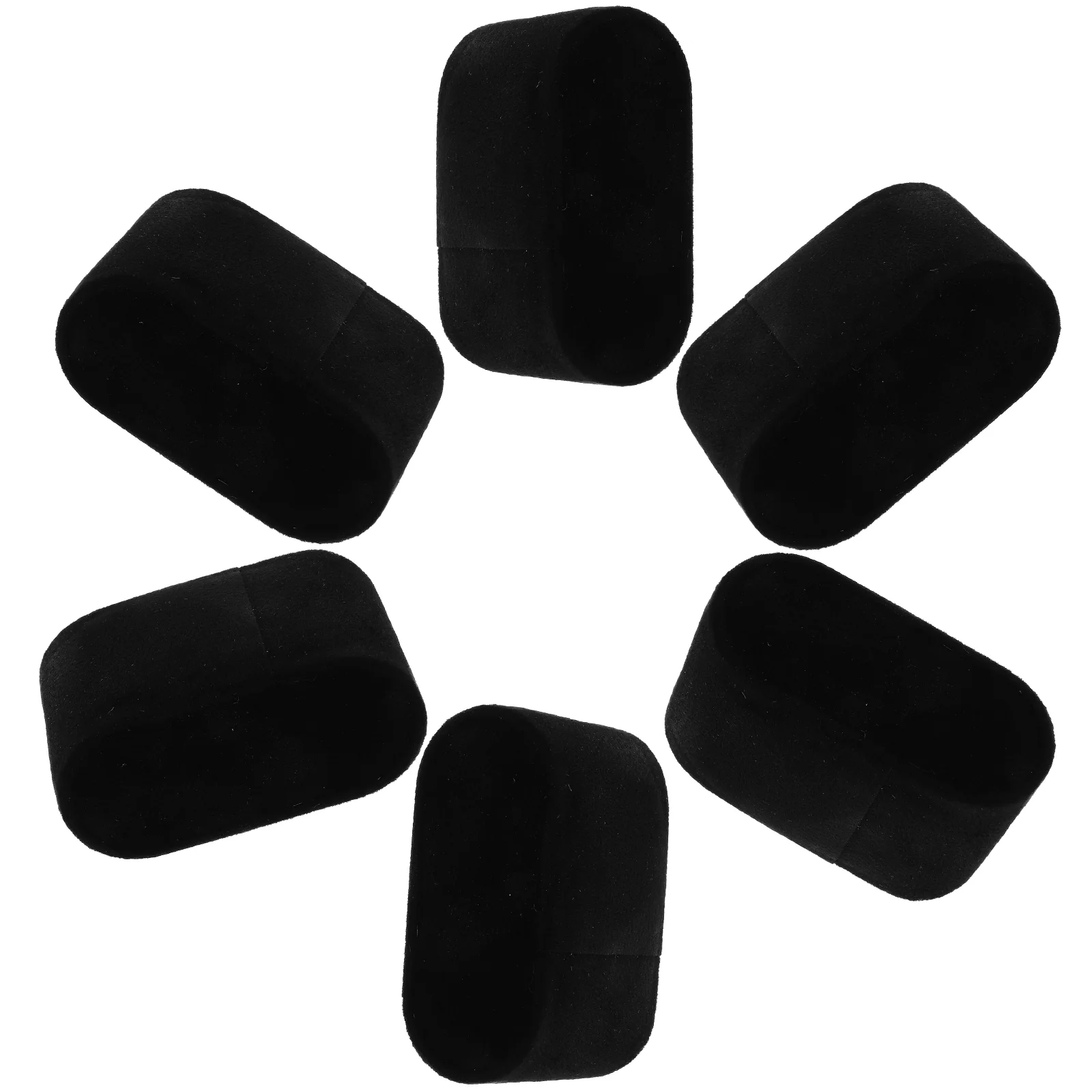 6 Pcs Watch Organizer Holder Pillow Bracelets Black Cushions Velvet Surface for