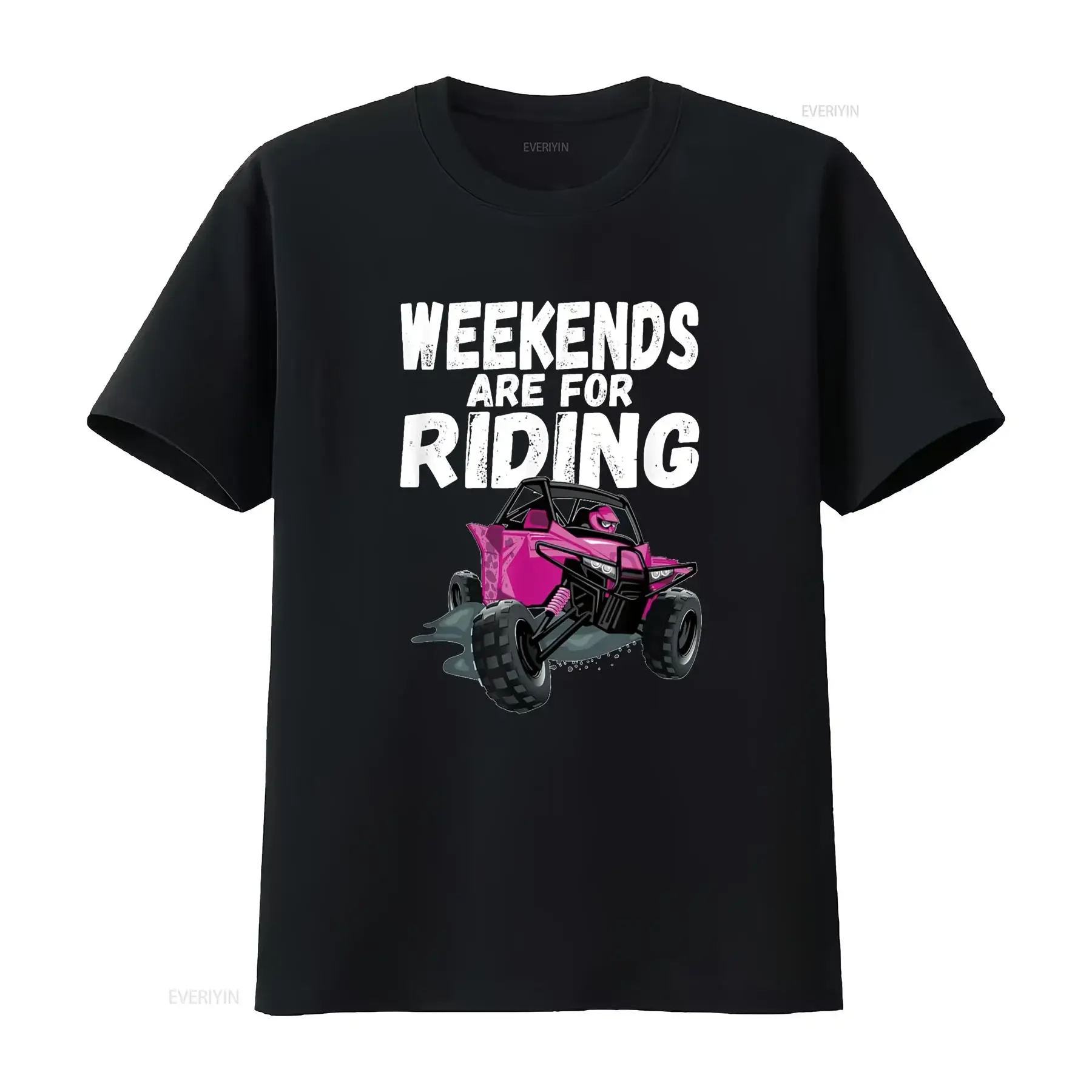 Weekends Are For Riding 4 Wheeling UTV Side by Sides Designs T Shirt vintage Washed Casual Versatile Top For Everyday Wear