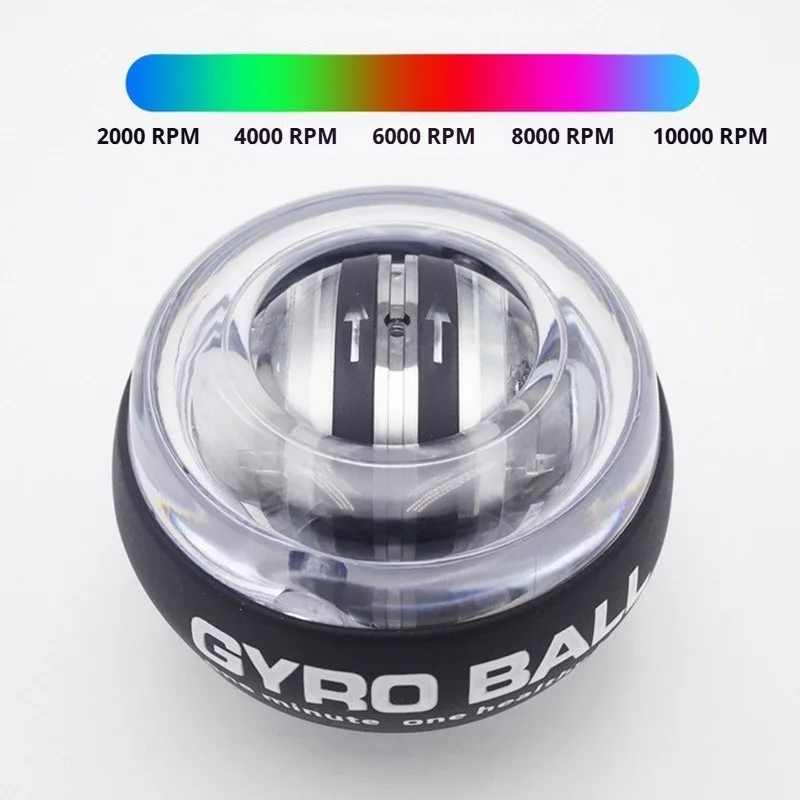 Gyro Wrist Ball Self-starting Hand Trainer Alloy Wrist Forearm Strength Exerciser Lightweight Portable Sports Fitness Equipment