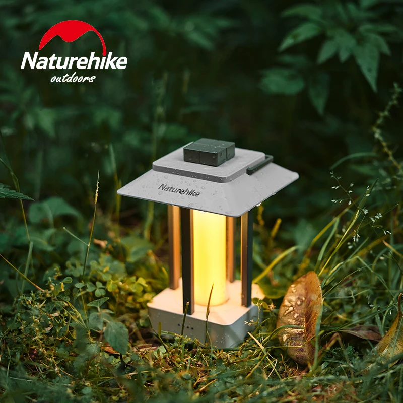 Naturehike LED Camping Lamp outdoor Retro Hanging Tent Lamp Waterproof Dimmable Camping Lights 4000mAh Battery Emergency Light