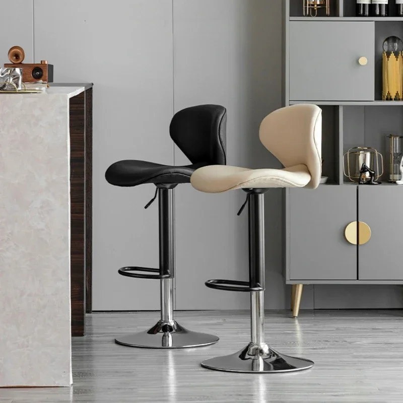 Modern Swivel Bar Cadeiras com encosto alto, Barstools altura do contador, fácil montagem em 3-5 minutos Cozinha Assentos