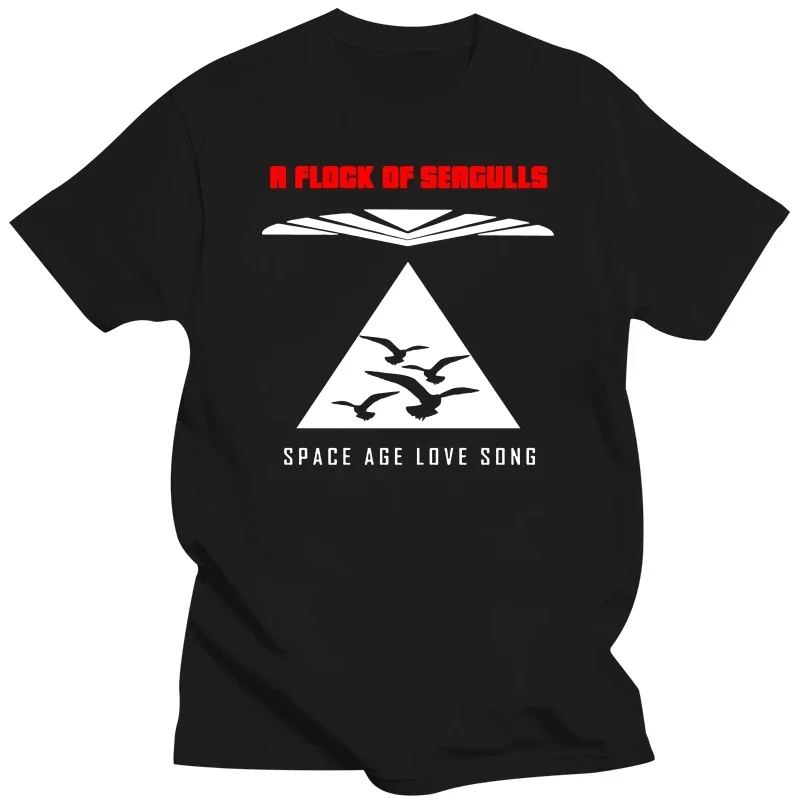 A Flock Of Seagulls Space Age Love Song Black Tee Shirt Size S  3XL Best Gift Anniversary Birthday