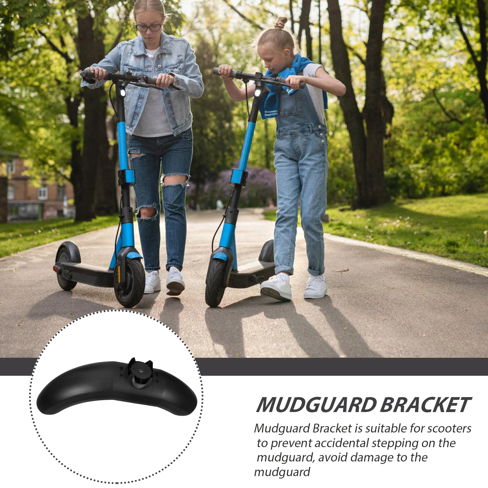 

Electric Scooter Front Mudguard Bracket Durable Plastic Mudguard Support Replacement Part Scooter Accessory Mud Guard Bracket