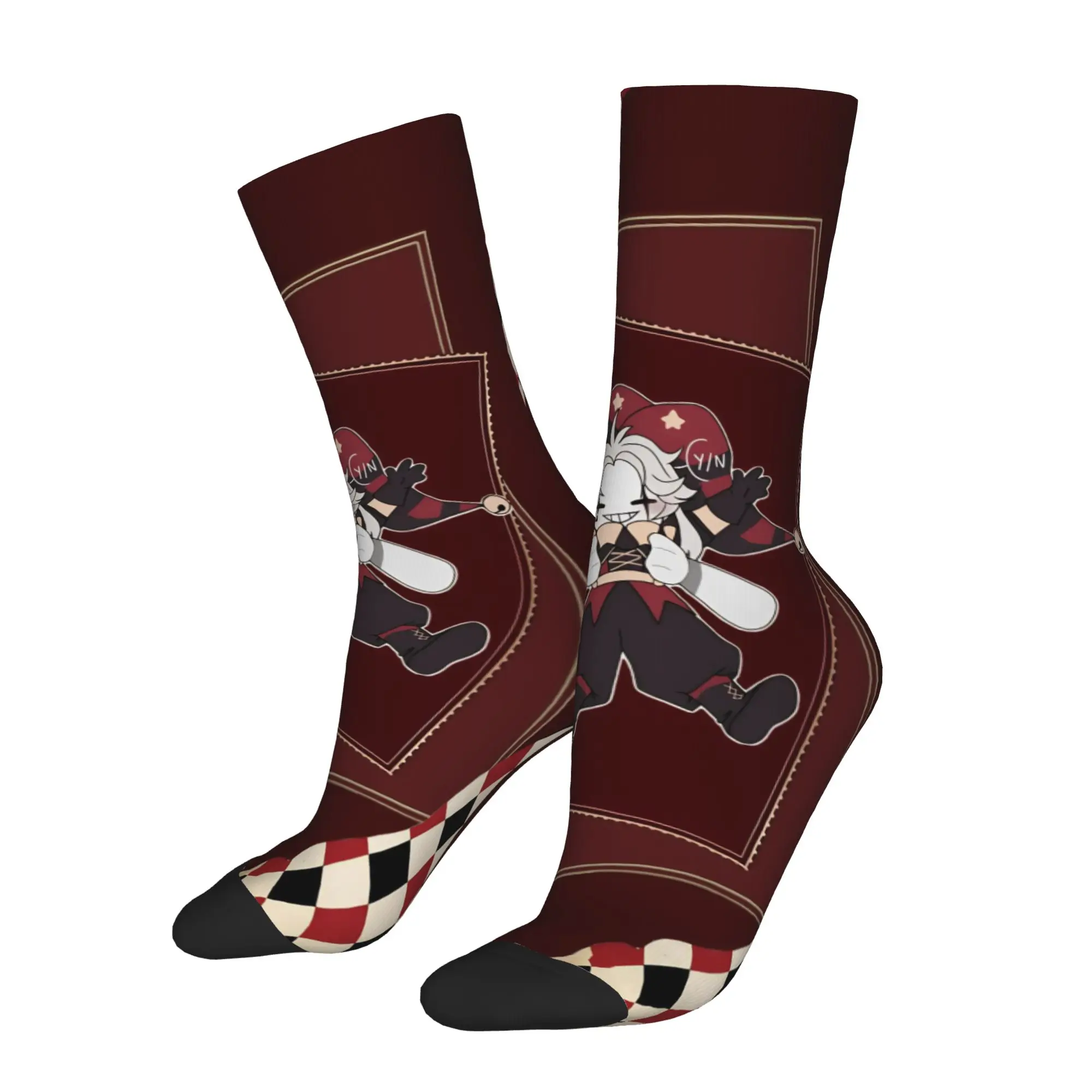 Fashion The F-Freak Circus Pierrot Basketball Socks  Long Socks for Women Men Breathable