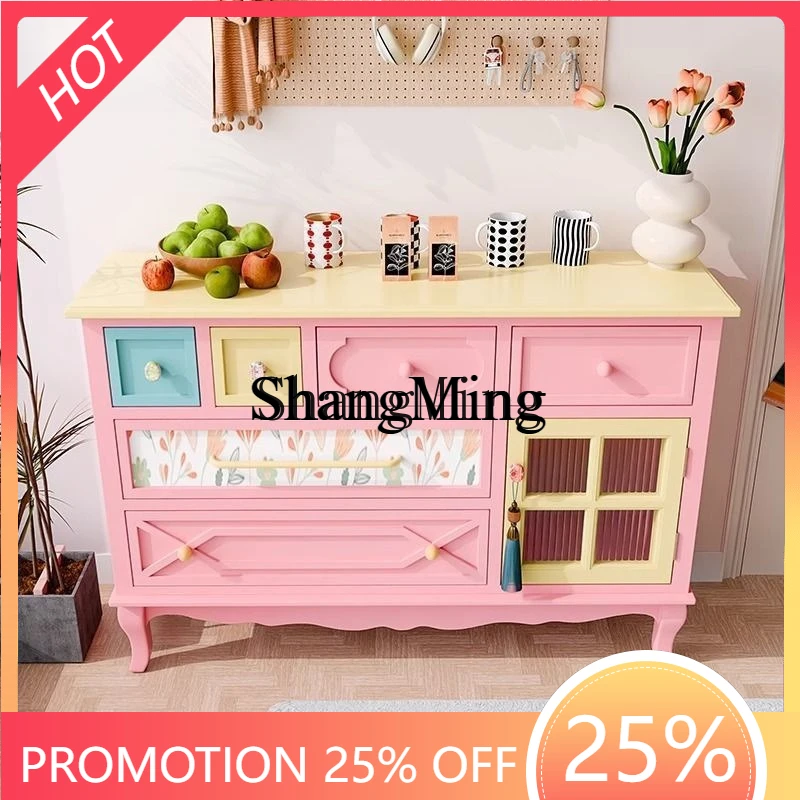 

SM dopamine living room solid wood cabinet minimalist modern entrance entrance bedroom storage storage