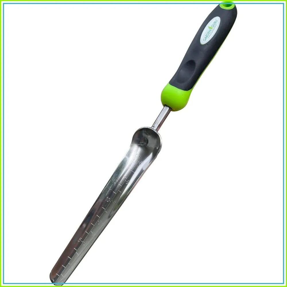 

Stainless Steel Garden Trowel Transplanter – Ergonomic Handle for Seedling Bulb Planting
