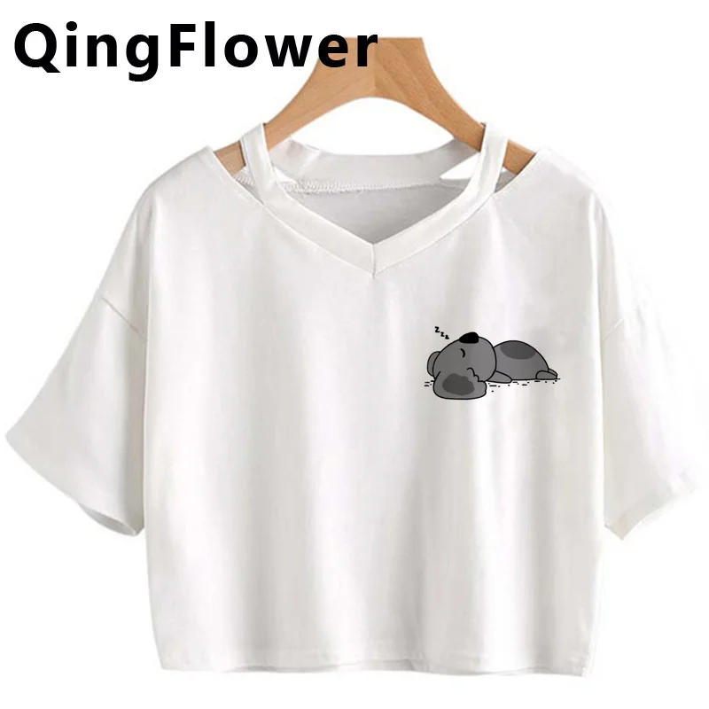 

koala t shirt women comic anime summer t-shirts girl y2k harajuku clothing