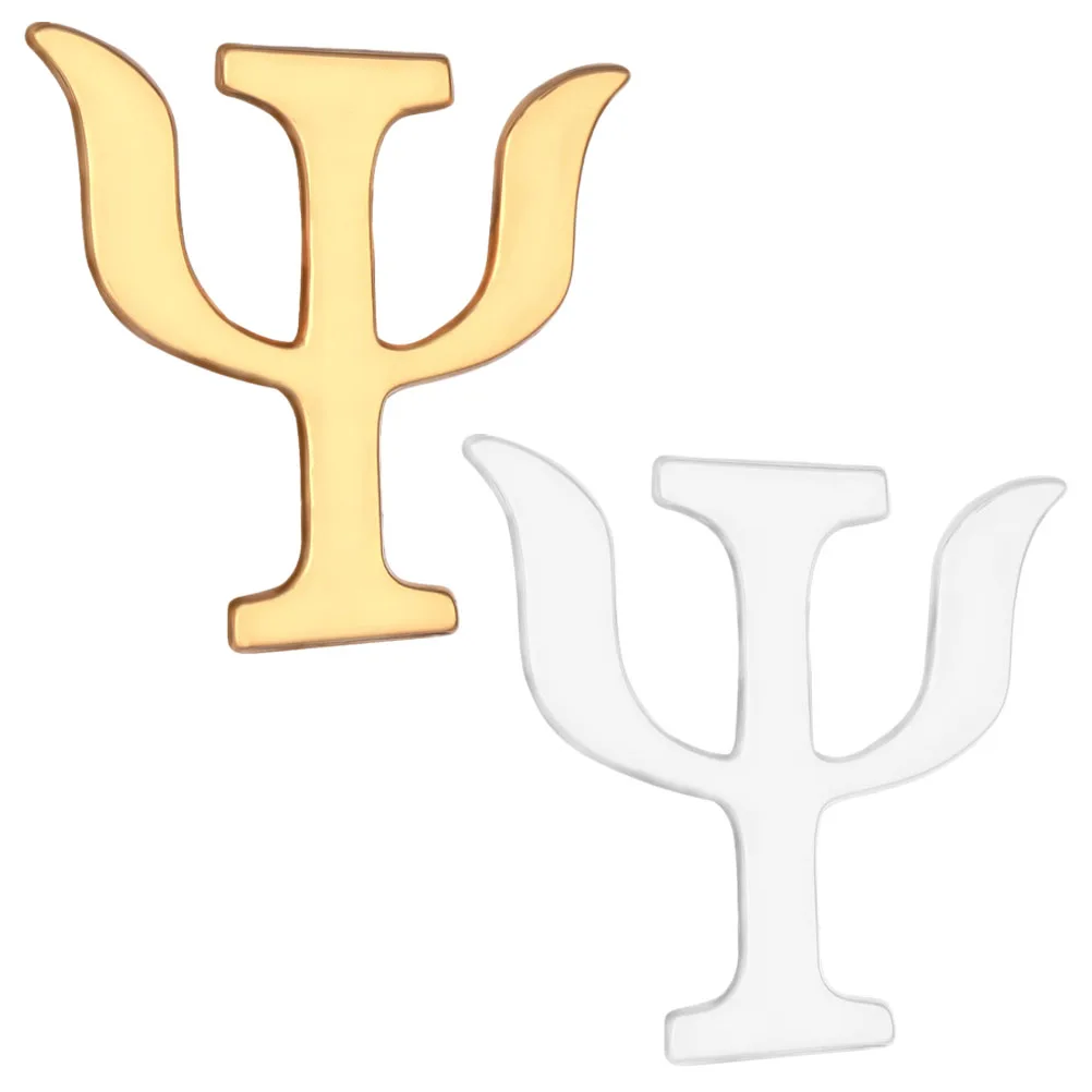 

2 Pcs Brooch Badge Pin Badges Lapel Letter Pins Initial Brooches for Women Miss