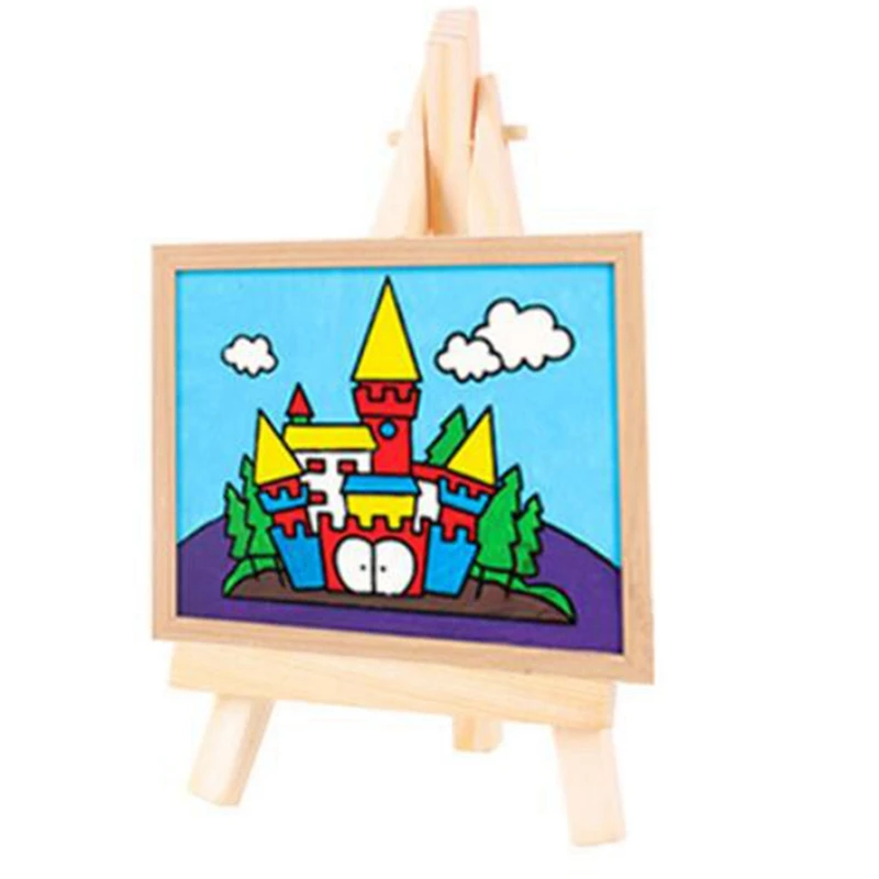 30 Set Artists Mini Canvas Set Painting Craft DIY Drawing Small Table Easel Gift