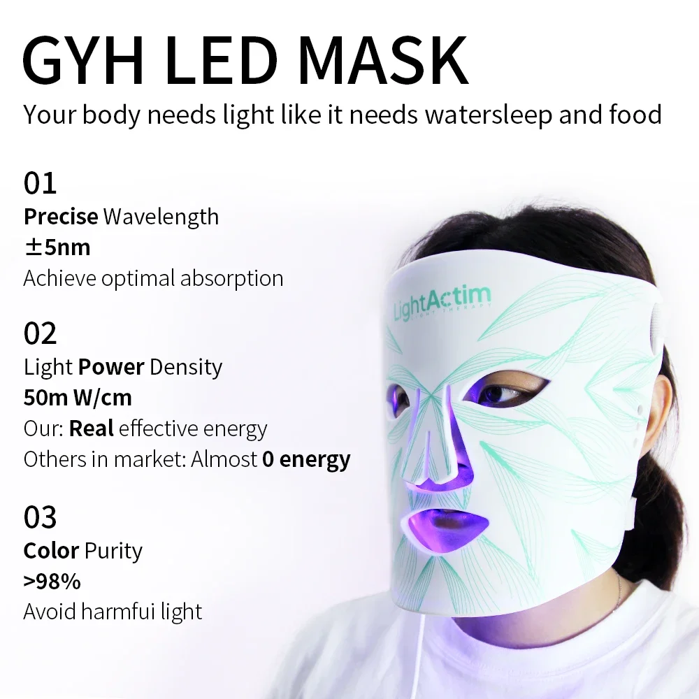 MASK face light therapy mask led light photon contour led mask therapy led light therapy for  tightening