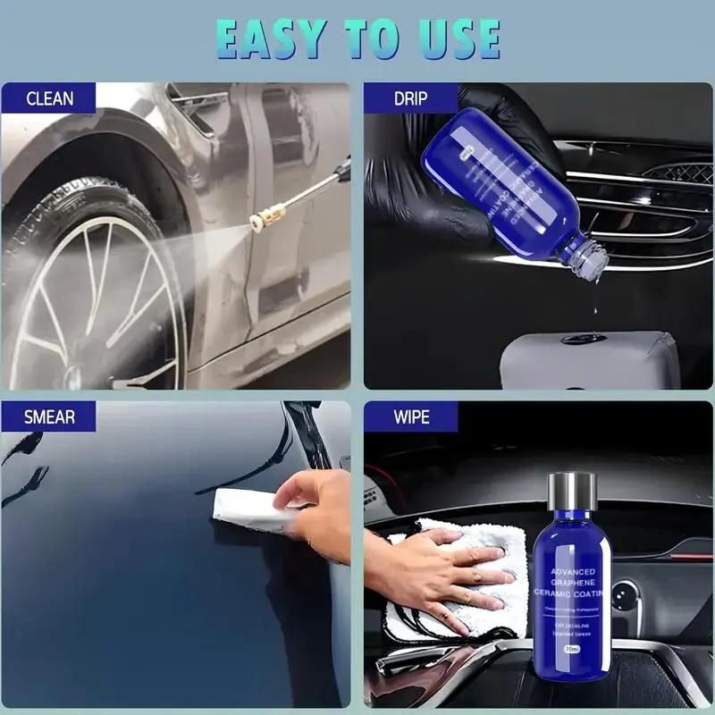 2025 20H Advanced Graphene Ceramic Coating For Cars (70ML) Utlizes Uv Tracing Technology Ultra High Gloss Anti-Scratch For Car