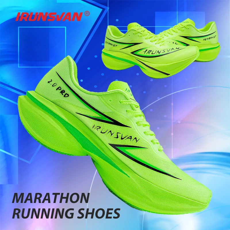

IRUNSVAN Flying Flame GT2.0 Full Palm Carbon Plate Marathon Running Shoes Track and Field Shoes Men's and Women's Sports Shoes