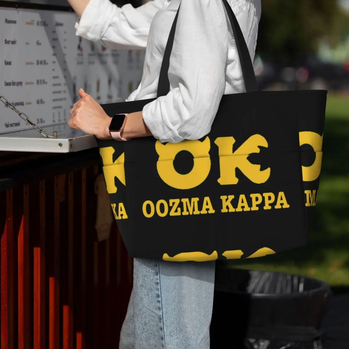 

Squishy Oozma Kappa OK Beach Tote Bag Sport Gym Yoga Duffle Large Tote Bag Women Travel Bag Fitness bag