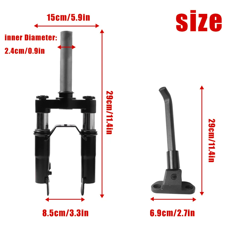 Scooter Front Shock Absorption Fork Front Suspension For Nninebot Max G30 Electric Scooter Folding Pole Solid Tire Accessories