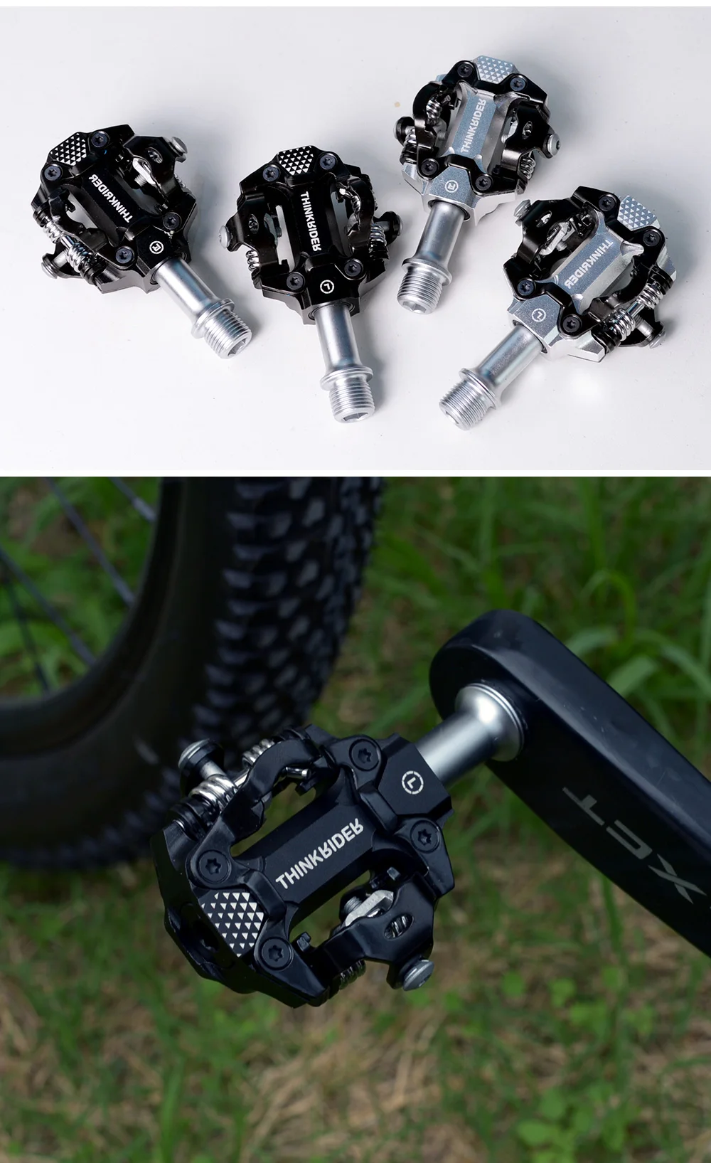 Think rider fahrrad pedal 3 abgedichtete lager ultraleichte aluminium versiegelte lager straße bmx mtb spd pedale rutsch fest wasserdicht – Detail 13