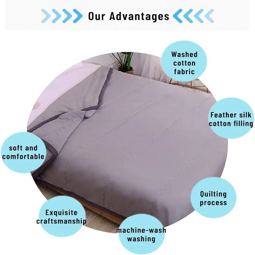 New Double Sided Cooling Blanket Cold Effect Breathable Conditioning Quilt Spring Summer Solid Color Cooler Quilt