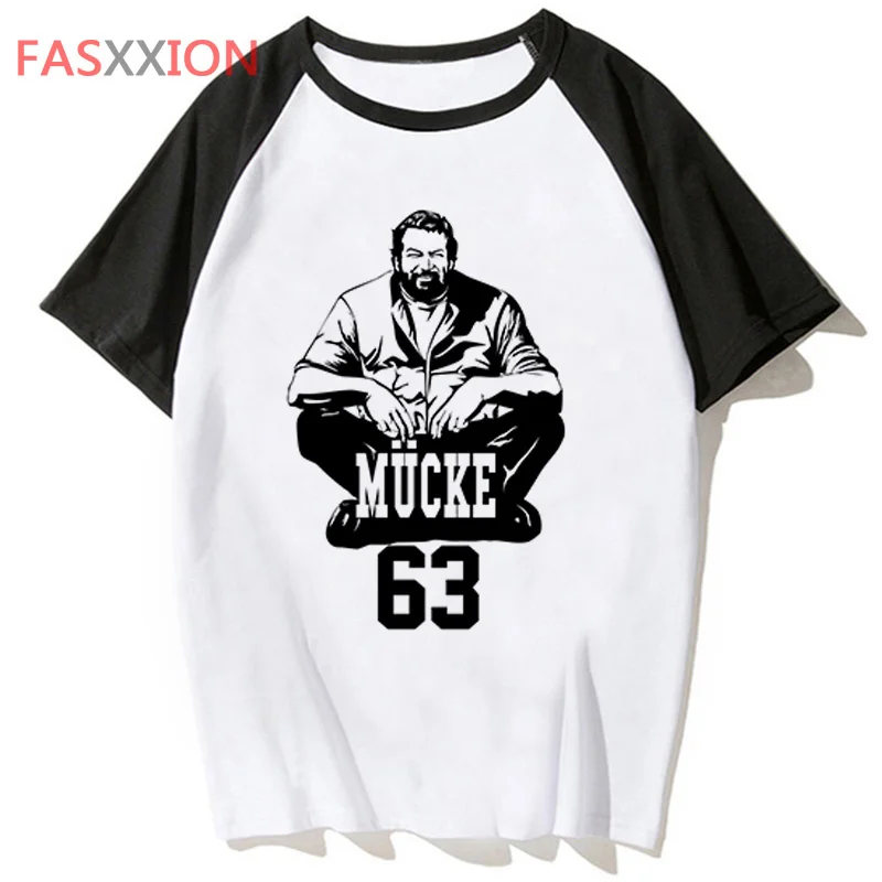 Bud Spencer clothes men grunge couple  kawaii ulzzang white t shirt tshirt white t shirt graphic tees women