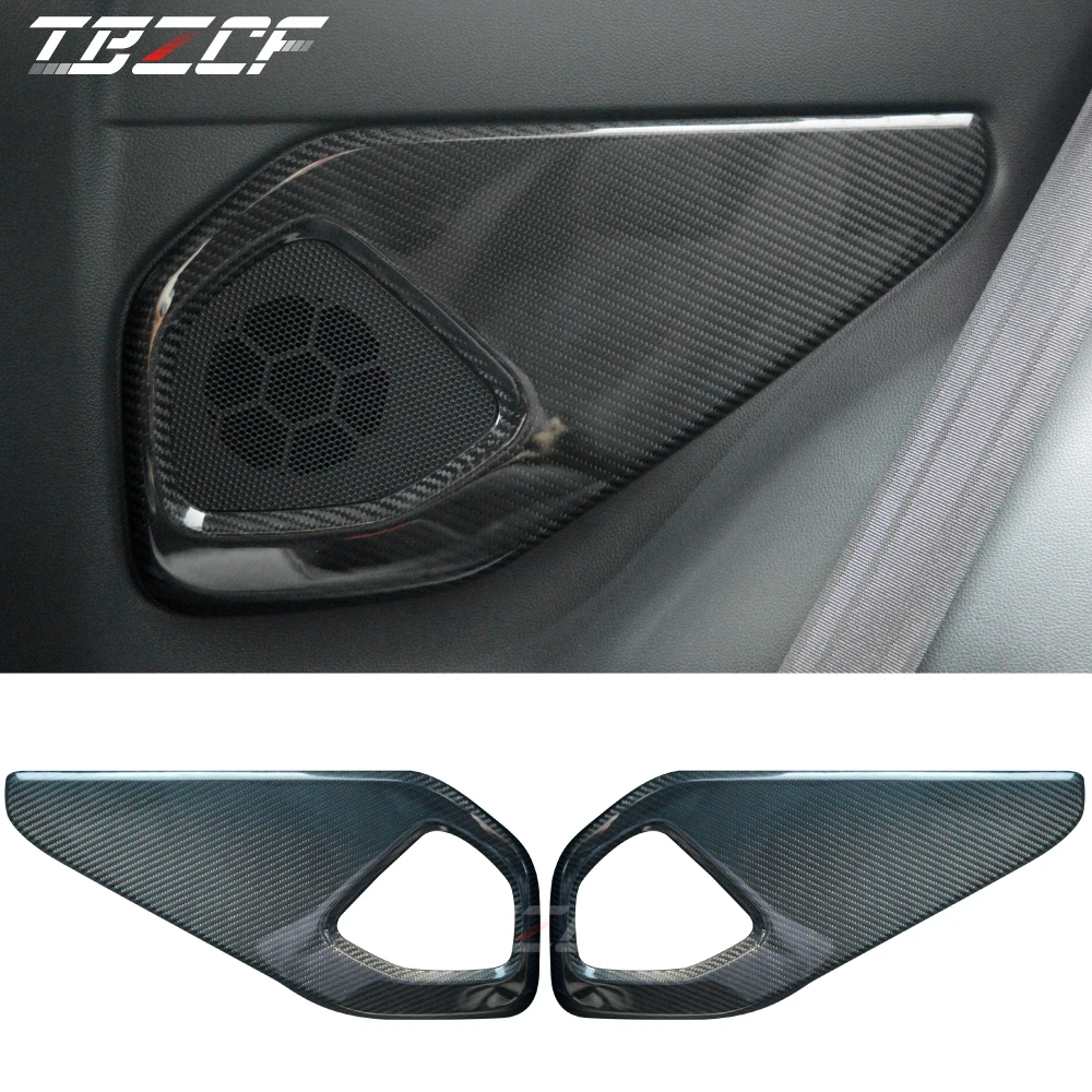 Suitable For 2022+ Toyota GR86 Subaru BRZ Dry Carbon Fiber Horn Panel Decoration ZD8 ZN8 carbon fiber trim cover accessories