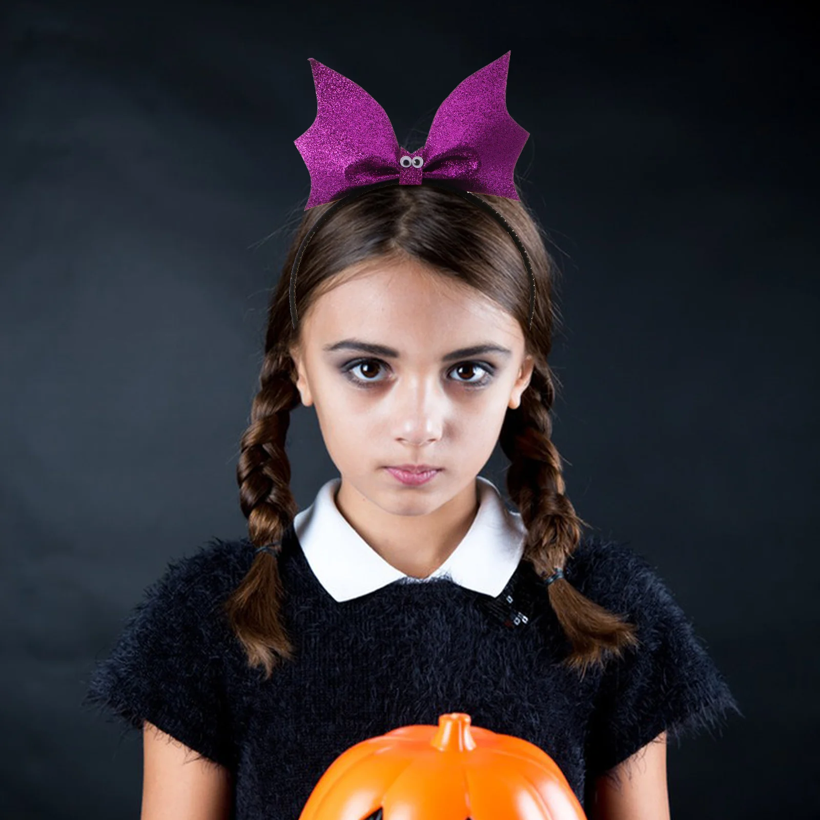 

Sequin Bat Headband Purple For Kids Girls Festival Party Carnival Christmas Easter Costume Lightweight Hair Band