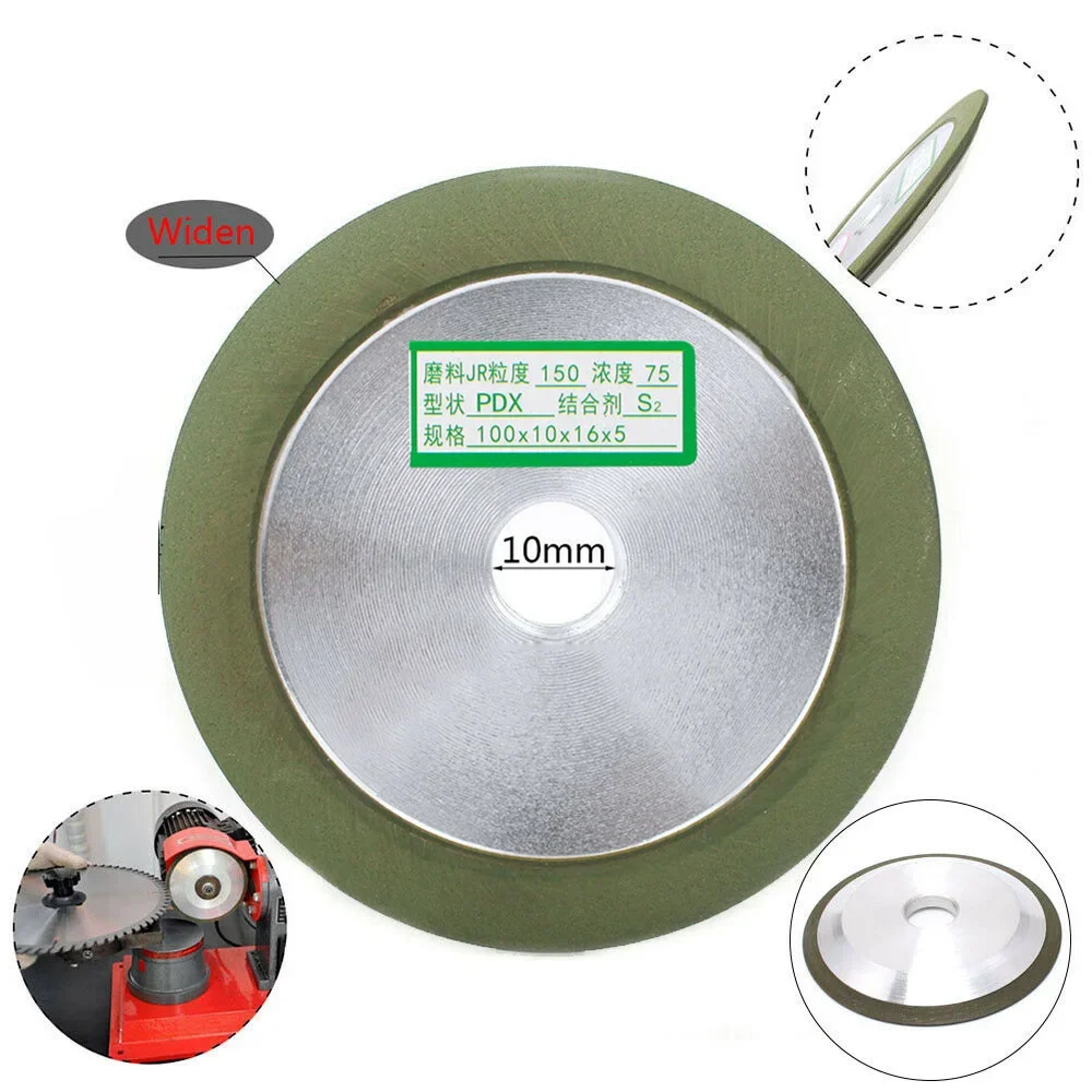 4 Inch Widen Grinding Wheel Cutting Disc Resin Bond Grinder Sharpener Carbide Metal Tungsten Steel Milling Cutter