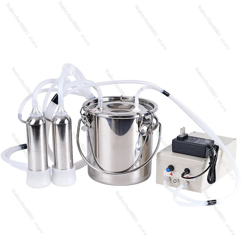 3L Cow Electric Milking Machine Stainless Steel Milker Electric Vacuum Pump 240V Cattle Automatic Efficient Milking Machine