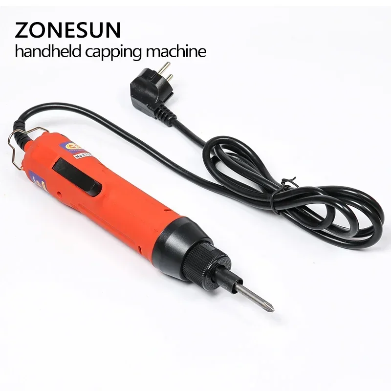 ZONESUN-Máquina Manual de tapado de botellas, sellador de tapas de rosca de 10-30MM