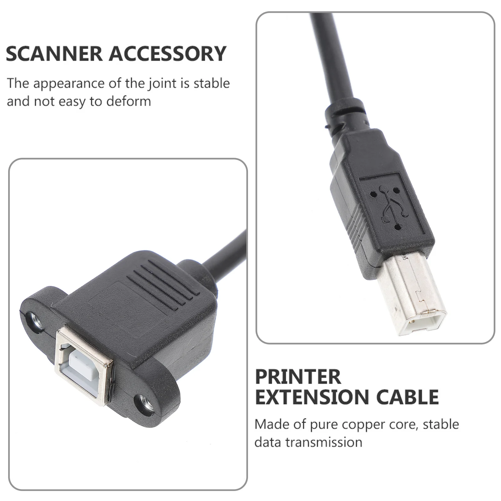 

Usb 2.0 50Cm Pure Copper Core Extension Cable For Mobile Scanner Printer Extension Cable For Mobile Computer Accessory