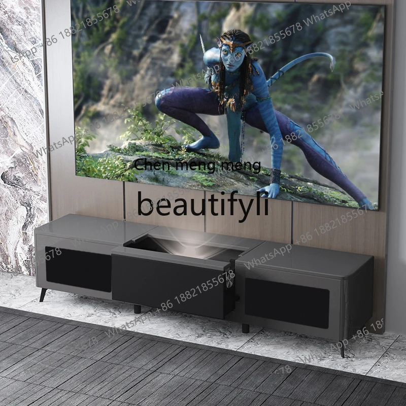 

Лазерный проектор с коротким фокусом, электрический умный телескопический шкаф для телевизора