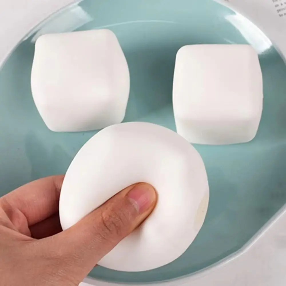 Creative Cute White Squishy Tofu Slow Rising Hand Relax Autism Sensory Sticky Pinch Sensory Squishy Boys Girls