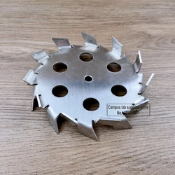 1piece Laboratory Round Stainless Steel Dispersion Disc Stirring Plate with Diversion Hole for Mixer