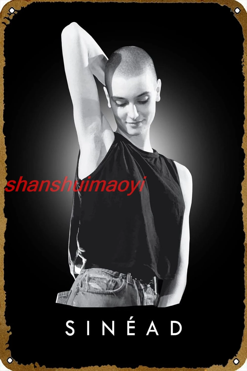 Sinead OConnor Music Poster Retro Metal Tin Vintage Sign 12 X 8 Inch Bar Club Man Cave Room Wall Decor KMN