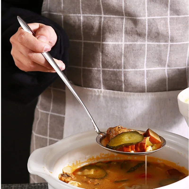Multi-functional Filter Spoon Kitchen Stainless Steel Colander Fine Mesh Wire Oil Skimmer Strainer Fried Food Net Kitchen Tools
