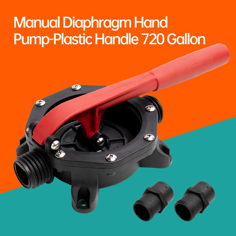 Self Priming Manual Pump Boat Marine Anti Corrosion Bilge Water Transfer Easy Install Hand Tools High Pressure Plastic