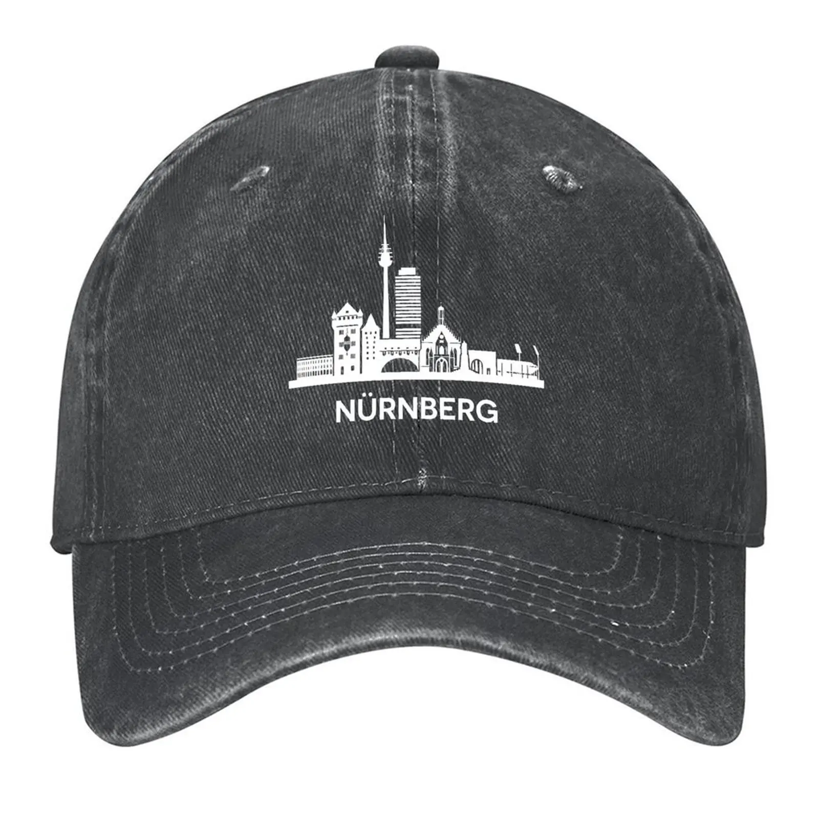 

Nürnberg Skyline, white Baseball Cap hiking hat Golf Hat Man Uv Protection Solar Hat Anime Boy Women's