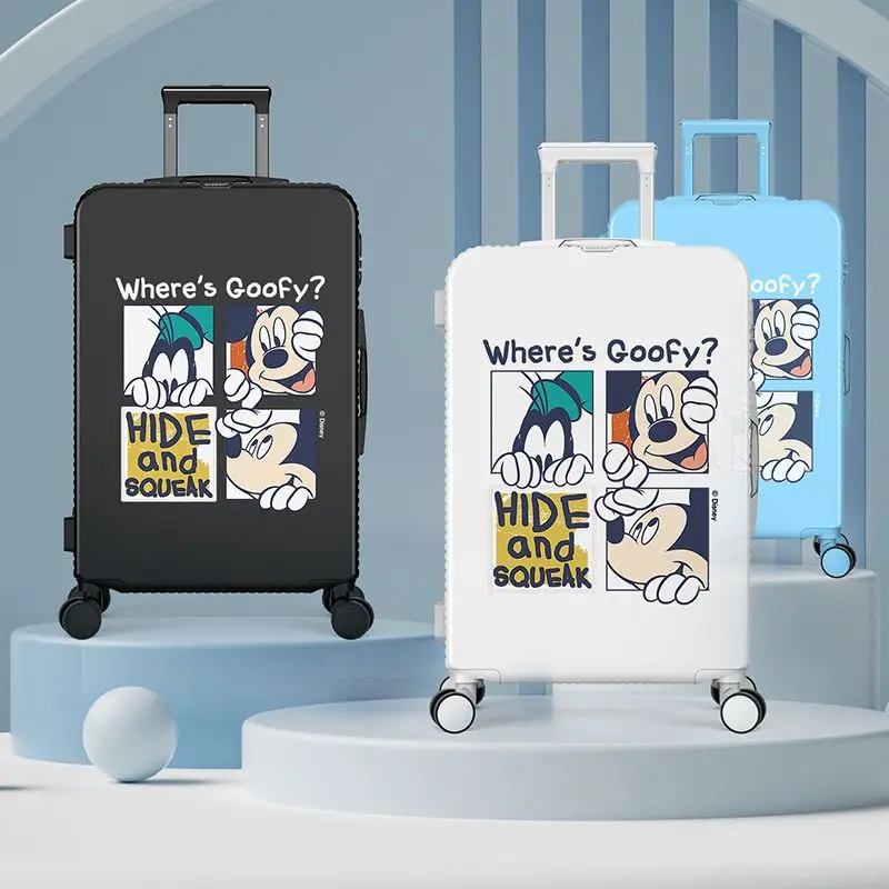 Disney Luggage Set Trolley Luggage Bag Cartoon Zipper Lightweight Suitcase Rolling Luggage Case Travel Suitcase on Wheels