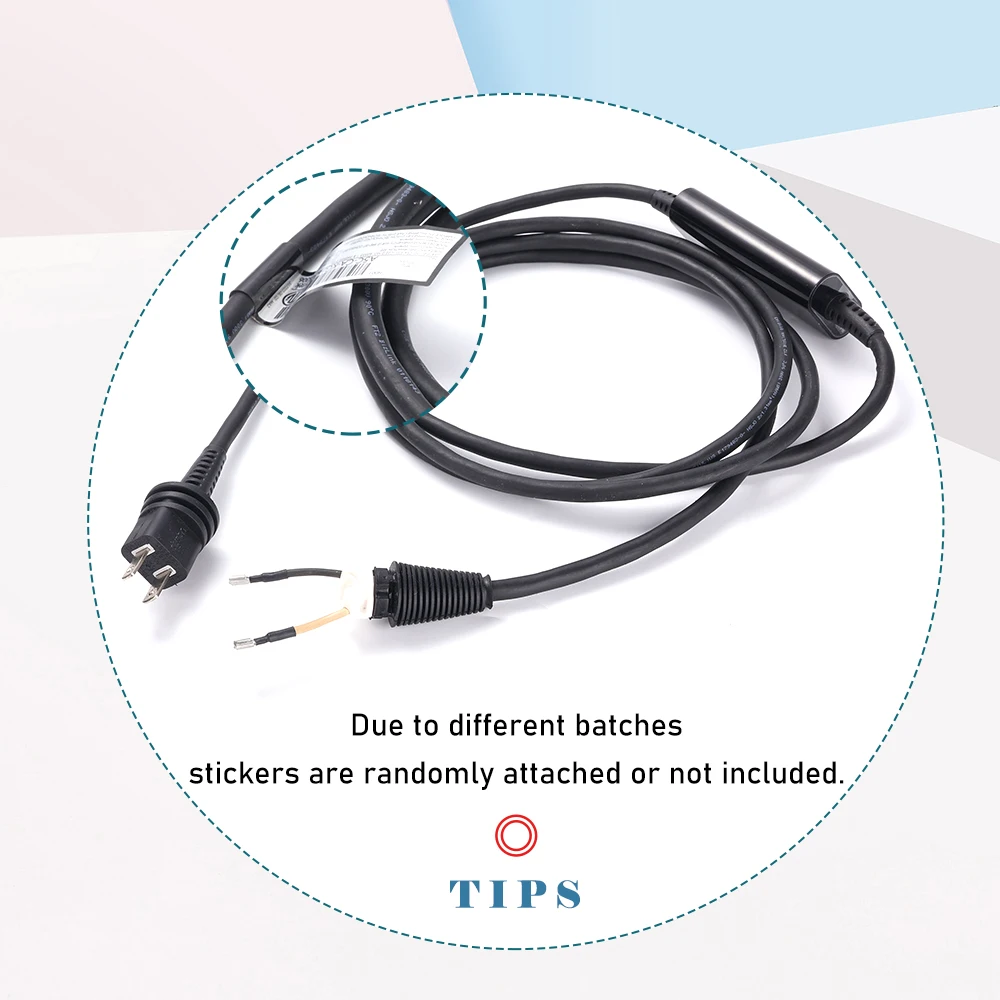 110V Voltage Charger Power Adapter for Dyson Hair Dryer US Plug Power Cable 2.6m Power Supply Replacement