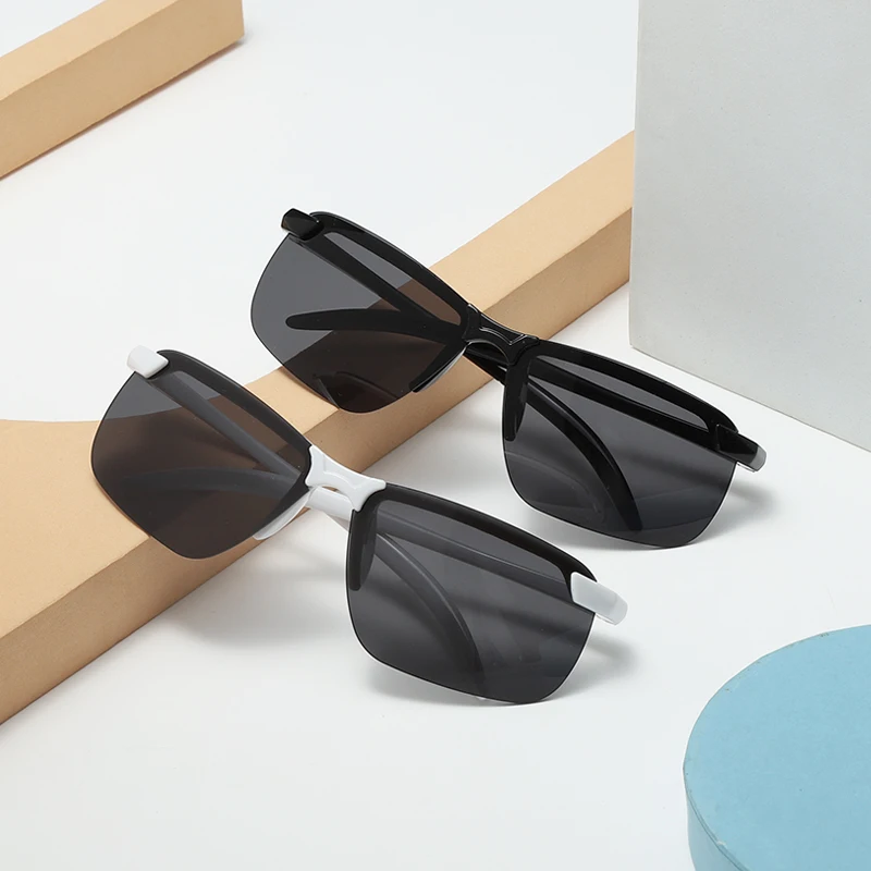 New Children Sunglasses Vintage Punk Rimless Rectangle Boys Girls Fashion Glasses Small Frame SunGlasses Frameless Eyewear UV400 image 2