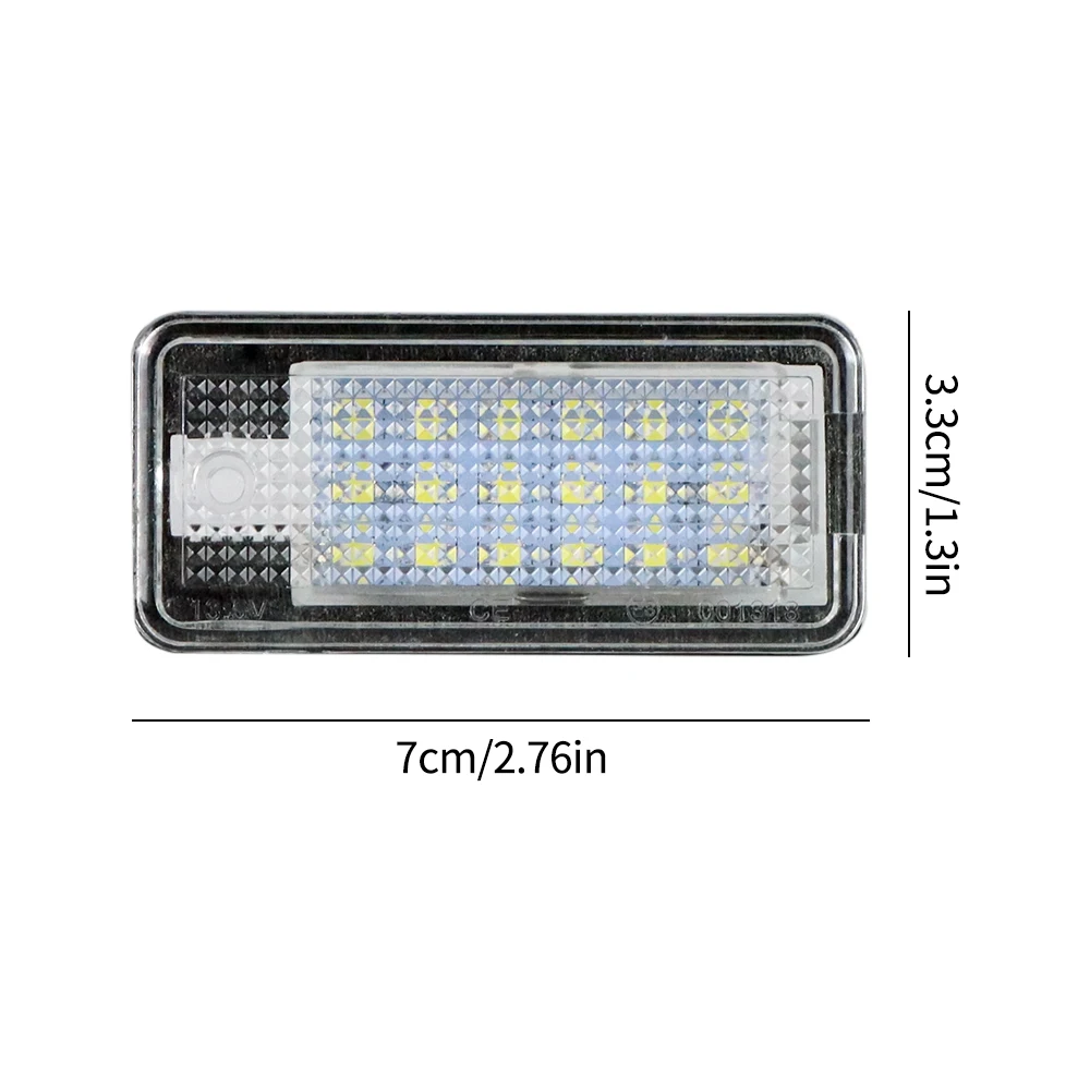 2PCS 18 LED Auto Canbus Car LED Number License Plate Light 12V For Audi A3 A4 A6 A8 B6 B7 Q7