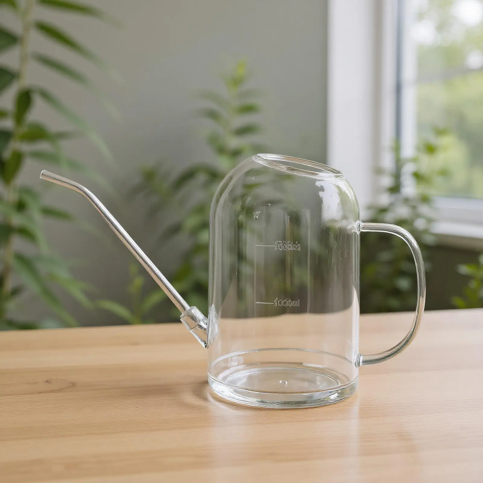 

1pc Watering Can Stainless Steel Long Spout with Measure Marks Durable Garden Tool for Plants & Flowers