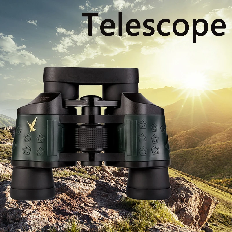 

Telescope High Clarity 60X60 Binoculars Bak4 Prism Powerful Optical Lens Night Vision Camping Outdoor Hunting Sports