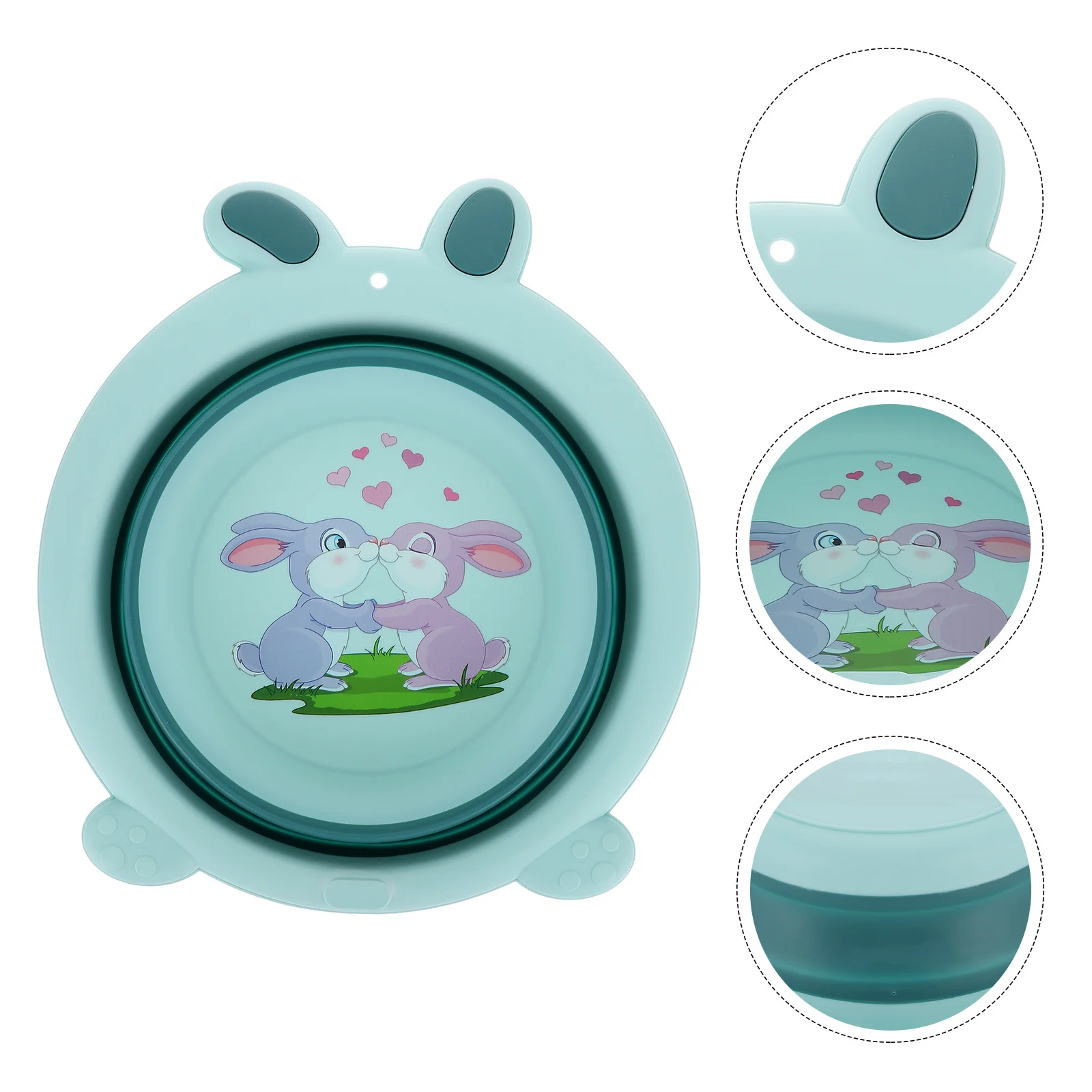 

Складной детский умывальник, портативный складной умывальник для путешествий, использования на открытом воздухе, гладкий безопасный материал для детей, мытье лица и ног