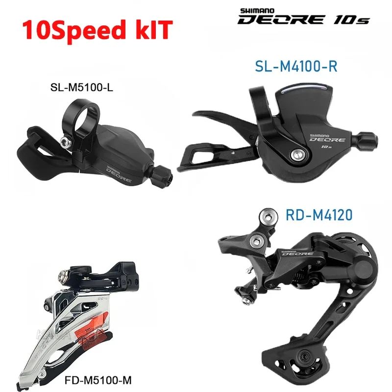 Shimano Deore 2x10 Speed M4100 Groupset 20S Gear Set Shifter Derailleur MTB Sets 10V 170 Crankset 10S K7 BB52 Mountain Bike Part