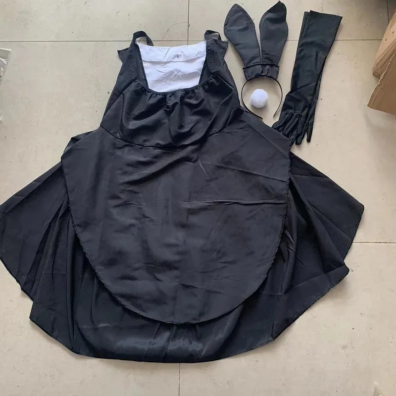 Costume cosplay da donna sexy coniglietta di Halloween, bar, palcoscenico, discoteca, festa, smoking, coniglio, carnevale, travestimento, abiti da festa