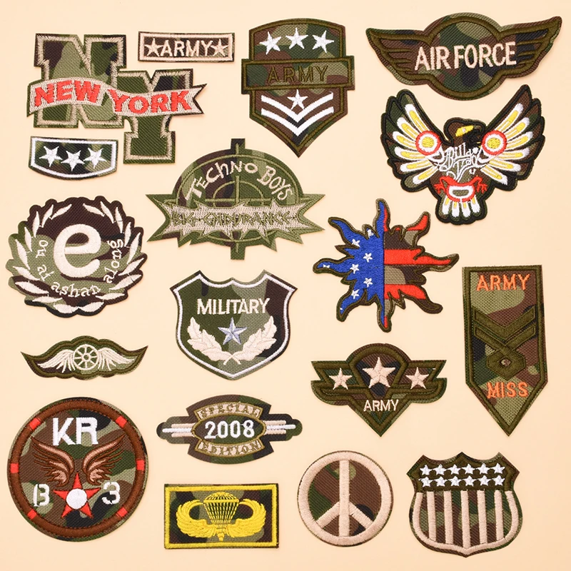 Military Embroidered Patches for Clothing Pants Jacket Decoration Repair Backpack Patches Army Tactical Stickers Accessories